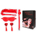 Set (maska, geg, pastise, pletenica) boja crvena umetnost. NTB-80609